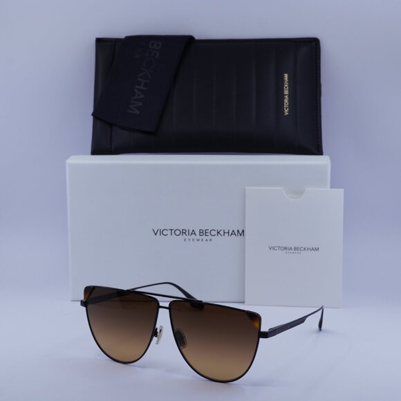 Victoria Beckham VB239S 215 Aviator Sunglasses – Dark Brown/Brown - Picture 5 of 11